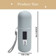 thumbnail image 3 of Portable Travel Toothbrush Holder Case, All-in-One Toothpaste and Mouthwash Cup for Camping and Trips, 3 of 6