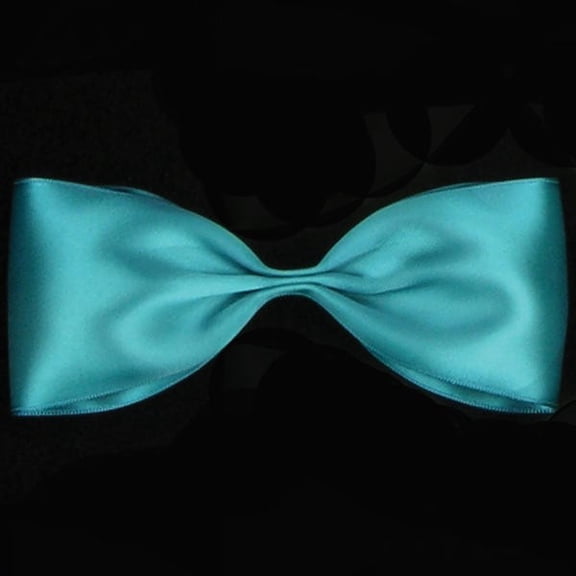 The Ribbon People Sapphire Blue Double Face Satin Contemporary Craft Ribbon 2" x 27 Yards