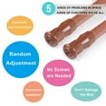 thumbnail image 6 of Tension Curtain Rod Spring Load Adjustable Curtain Pole Heavy-Duty Steel 23"-43", 6 of 15
