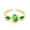 Green, variant on Adjustable Tulip Flower Ring: Fashionable and Sweet Copper Ring for Women, Featuring Electroplated Floral Design, Perfect for Everyday Wear