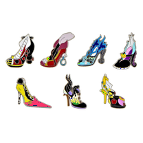 Villain High Heel Pin Collection Set of 7 Disney Park Trading Pins ~ Brand New