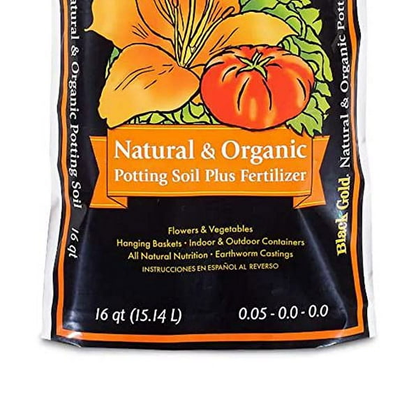 Black Gold All Organic Potting Soil 1302040 16-Quart