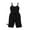 Black-2, variant on Otqutp Toddler 2025 Short Jumpsuit Summer Baby Girls Sleeveless Solid Cotton Linen Romper and Belt Set Playsuit Shortalls Outfits(White-1,12-18 Months