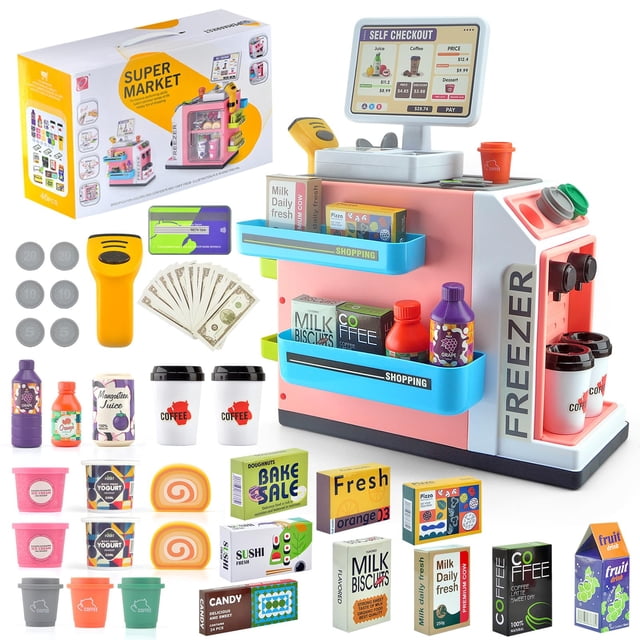 Set de juguetes de caja registradora Pretend Play CYYSFIVQZ para niños mayores de 3 años