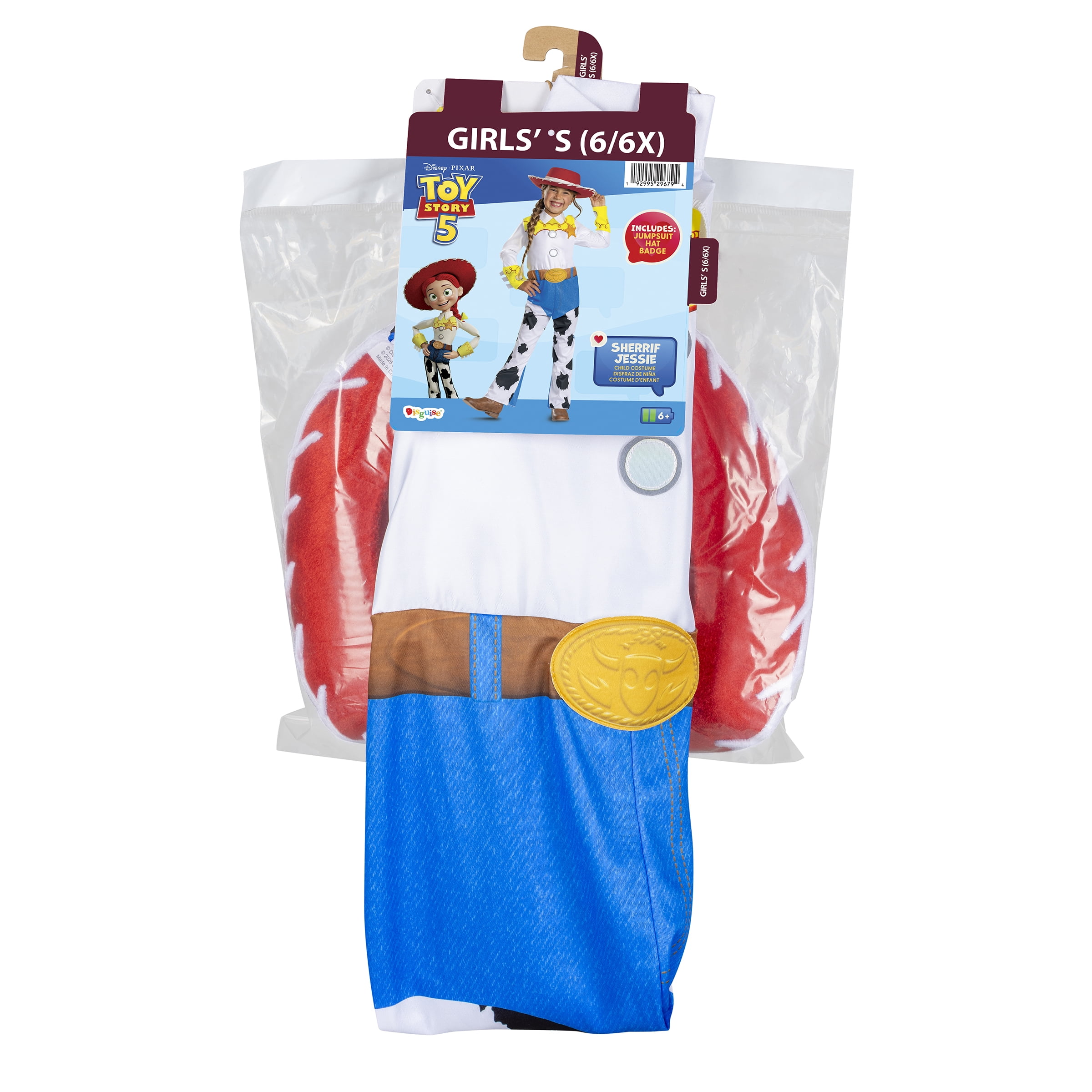 Disney Toy Story 5 Jessie Halloween Family Matching Costume for Children, Girls Size S (6/6X), by Disguise