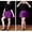 Purple, variant on RTKFRFLM Girls Latin Dance Dress Short Sleeve Fringed Performance Gown for Kids Hot Pink 10-11 Years