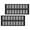 Black, variant on Ventilation Grates Aluminum Airflows Covers Rustproof Strong Vent Case Easy to Use For Cabinets for Indoor Outdoor Use