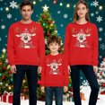 thumbnail image 3 of RXMEKW Chandail de Noël à Capuche pour Femmes Manches Longues Col Rond Haut Imprimé avec Ensemble Familial Assorti pour Hommes et Enfants, 3 of 7