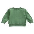 thumbnail image 3 of Pull pour Enfants Imprimé Lettre Col Manches Longues Blouse, 3 of 7