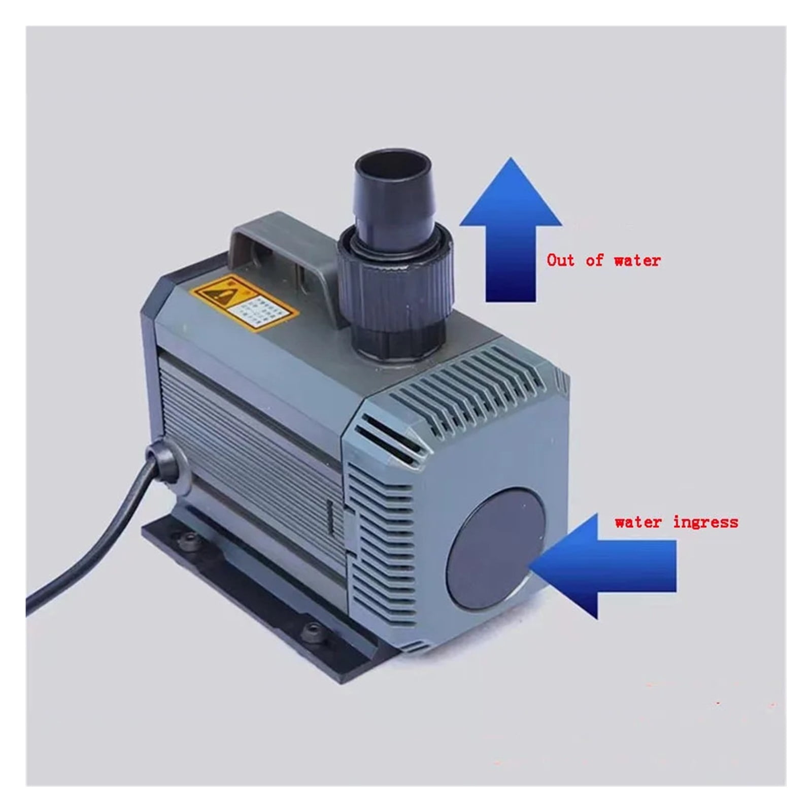 60W 2500L/H Submersible Pump, Sea And Land Dual-use Fish Pond Suction Pump, Aquarium Water Circulation Filter Pump ,Durable Design