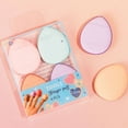 thumbnail image 5 of Awwp Blue Thumb Powder Puff*4 Finger Puff 12 Pcs mlni Makeup Puff Suitable for Foundation Concealer Eye Shadow Beauty Makeup Tools (4 Color 1 Set), 5 of 5