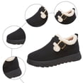 thumbnail image 5 of Chenyee Snow Boots for Women Suede Water-proof Winter Warm Fleece Lined Adjustable Buckle Walking Shoes, 5 of 6