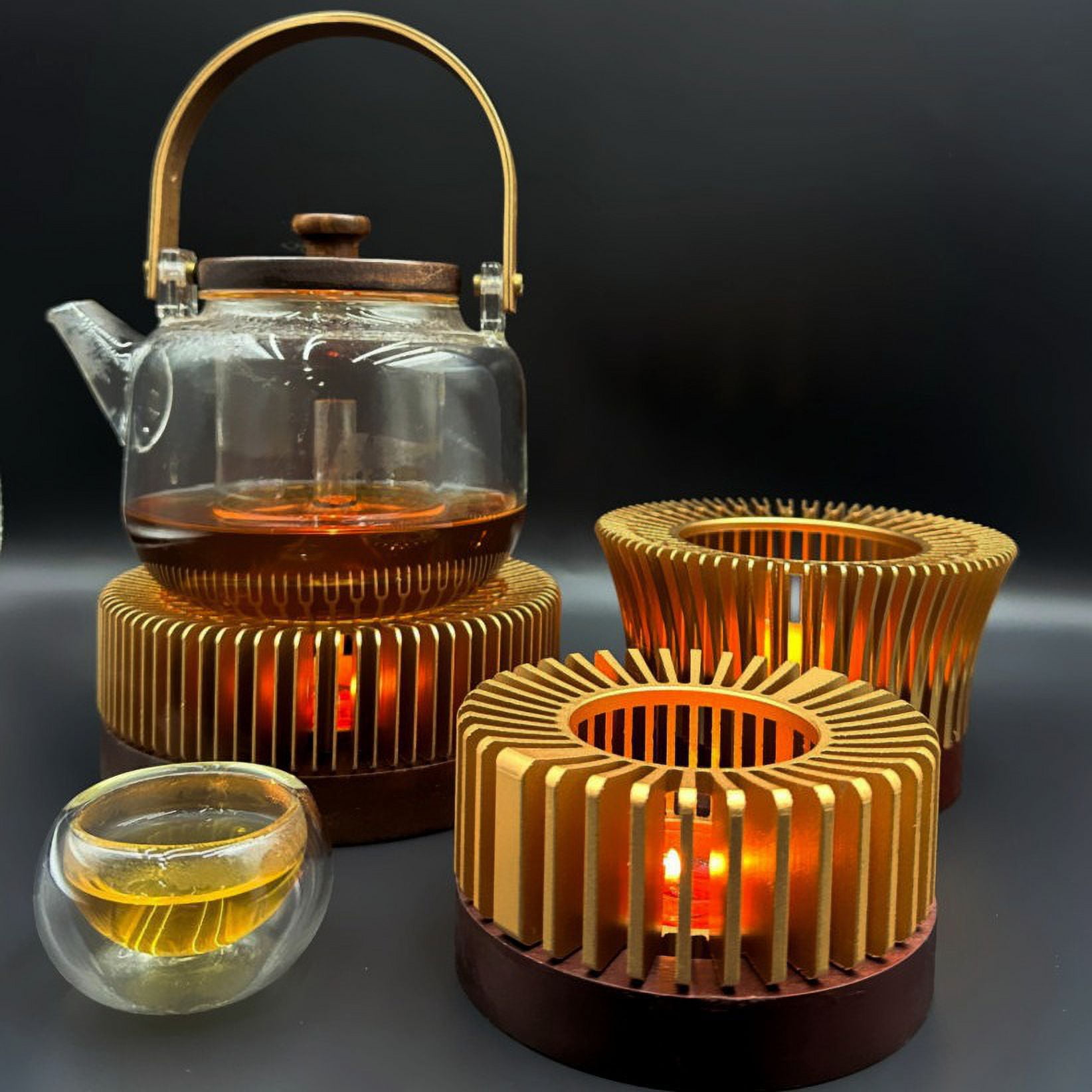 Aluminum Alloy Processing Teapot Warmer Accessories Tea Warmer Candle Holder Tea Cooker Warm Tea Stove Alcohol Lamp Bottom