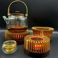 thumbnail image 4 of Aluminum Alloy Processing Teapot Warmer Accessories Tea Warmer Candle Holder Tea Cooker Warm Tea Stove Alcohol Lamp Bottom, 4 of 6
