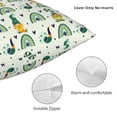 thumbnail image 3 of Fuzoiu St. Patrick's day Print Square Pillow Cover,Hidden Zipper Design,Luxury Square Pillow Case, Throw Pillow,Couch Cushion-16"x16", 3 of 7