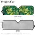 thumbnail image 3 of Psesaysky Green Tropical Monstera Car Windshield Sun Shade, Foldable Car Sunshade Windshield for Front Window, Fit for SUV,Off-road Vehicle，Automotive Interior Sun Protection, 3 of 7