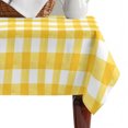 thumbnail image 4 of Yellow Table Cloth Waterproof Tablecloths, Country French Rustic Buffalo Plaid Modern Art Tablecloth Dining Table Cover for Kitchen Party Tabletop Outdoor, Rectangle Tablecloth 52x70 Inch, 4 of 9