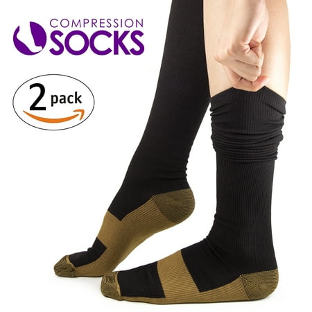 Womens travel compression socks 2 pack