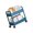 Blue, variant on Space Saving Movable Storage Trolley Sturdy Plastic Utility Cart Accessory for Books Utensils and More Organization
