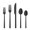 Black, variant on Amefa Dallas 20pc Flatware Set, 18/0 Stainless Steel, Gold