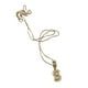 thumbnail image 4 of Collar con dije de oro laminado letra brillos S, 4 of 6