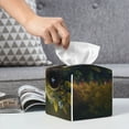 thumbnail image 6 of Sikiie Cute Leaf Animal Leather Tissue Box Cover Square, tissue box holder, Tissue Box with Bottom Belt-5.2”x5.2”x5.2”, 6 of 7