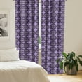thumbnail image 2 of Ambesonne Purple Curtains, Celtic Knot Art, Pair of 28"x95", Violet Lilac, 2 of 5