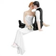 thumbnail image 3 of Wedding Cake Toppers, Couple Bride & Groom Resin Figurine Sitting Standing Wedding Decoration Present for Wedding Garden Halloween Decorations., 3 of 8
