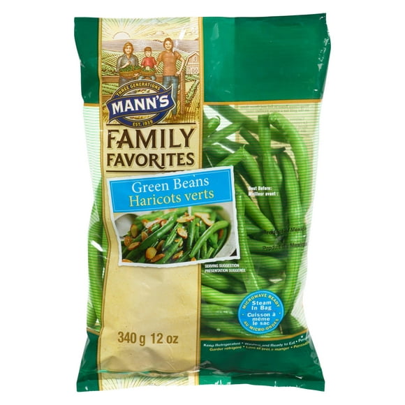 Beans, Mann's Family Favourites Green Beans, 12 oz
