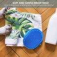 thumbnail image 7 of Brillirare 2 Pack Dog Grooming Brush, Premium Soft Silicone Pet Bath Brushes with Adjustable Handle, Shampoo Soothing Comb for Wet Dry Long Short Haired Dogs & Cats Massaging, Deshedding, 7 of 7