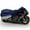 Blue With Silver, variant on NEH Superior Travel Dust Motorcycle Sport Bike Cover: Fits Up To Length 90" - All Sport Bikes & Small To Medium Cruiser Bikes - Compatible with Yamaha Honda Suzuki Kawasaki Ducati Triumph Motorcross