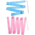 thumbnail image 1 of 2Pcs Dance Ribbons Rainbow Streamers Portable Gymnastics Ribbon Gymnastics Dance Ribbon, 1 of 9