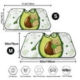 thumbnail image 3 of Kdxio Avocado with Glasses Print Windshield Sun Shade,UV Rays and Sun Heat Protection,Sunshade for Car Windshield,Car Shade Front Windshield - Small, 3 of 6
