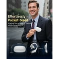 thumbnail image 4 of Audífonos de Traducción AI en Tiempo Real 144 Idiomas Más de 50 Horas de Reproducción Audífonos Inalámbricos Audífonos Bluetooth para Viajes Reuniones de Negocios Aprendizaje Blanco, Regalos para la Familia, 4 of 8