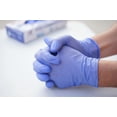 Nitrile Exam Gloves Medical Grade, Powder Free, Food Safe, Blue Color, 100 count, 1 Box, Large