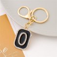 thumbnail image 1 of Lujo Rhinestone 26 Letras Inglesas Llavero De Moda Cuadrado Hip Hop Mochila Colgante Adornos Coche Baratija Accesorios, 1 of 4