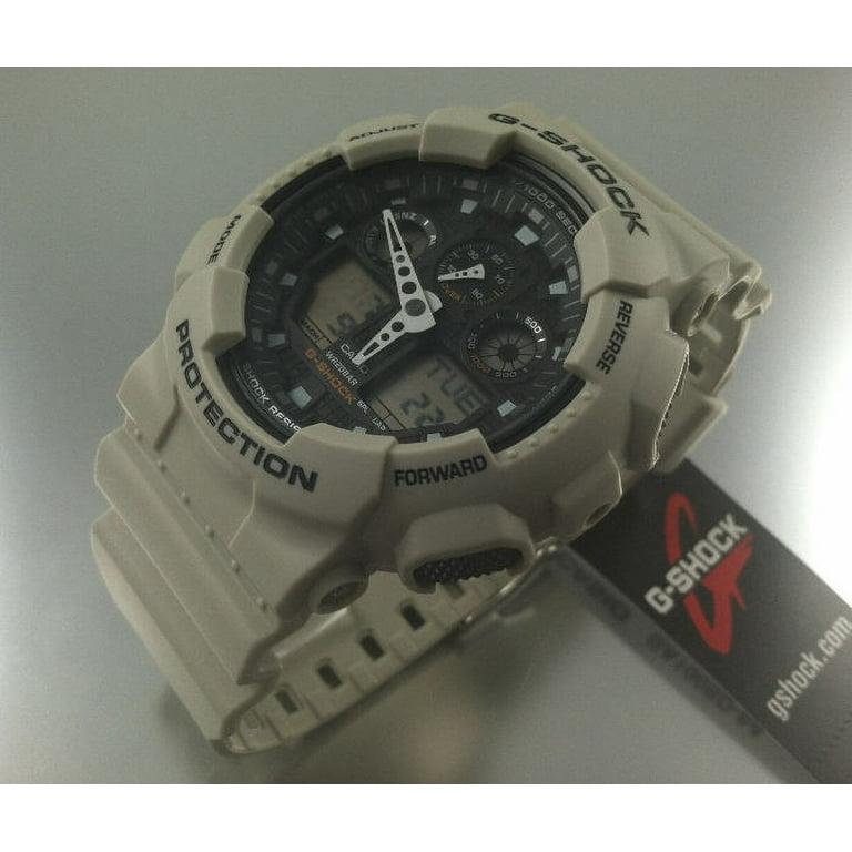 Men's G-Shock GA100SD-8A Black Resin Analog Quartz Watch