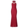 thumbnail image 4 of LYXSSBYX Womens Dresses Long Sleeve Clearance Fashion Women's Elegant Sexy Casual Sleeveless Sling Strap Pure Color Long Dress, 4 of 8