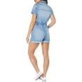 thumbnail image 3 of Celebrity Pink Women's Junior Roll Cuff Short Boilersuit, 3 of 4