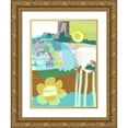 thumbnail image 1 of Auda, Christine 15x18 Gold Ornate Wood Framed with Double Matting Museum Art Print Titled - Flower Place, 1 of 4