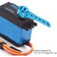 thumbnail image 4 of Bras Servo de Direction, Bras Servo de Direction en Alliage d'Aluminium 25t Compatible avec Voiture Rc 1/10 1/8 1/5 (titanium), 4 of 5