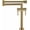 Gold, variant on Pot Filler Faucet, Deck Mounted Folding Stretchable Pot Filler Faucet, Brass Double Handle Single Hole Joint Swing Arm Kitchen Sink Mixer Tap,Silver