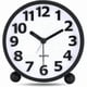 thumbnail image 1 of Silent Analog Alarm Clock,Black Metal Large 3D Digits,Non Ticking Table Clock with Night Light Bedside Alarm Clock 10.8cm, 1 of 4