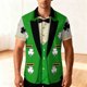 thumbnail image 1 of Ceisia St. Patrick's Day Men's Unisex Hawaiian Shirt | Summer Beach Casual Short Sleeve Button Down Gift Printed Top, 1 of 9