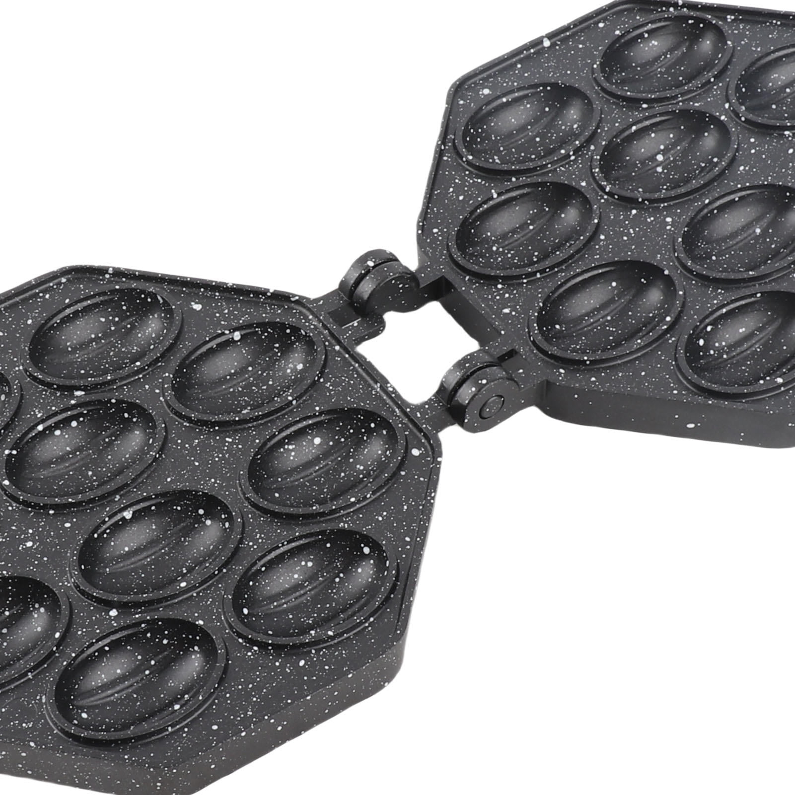 YAHHU Premium Aluminum Egg Waffle Maker – Anti‑Stick, Anti‑Scald Handle, Fast Heat, Portable for Home & Commercial Use