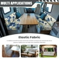 thumbnail image 3 of Boatee Bluebells Flower RV Dinette Cushion Covers Camper Accessories for Inside Bench Seat Cover Washable Sofa Covers for 2 Cushion Couch Comfortable Sofa Slip Covers for 2 Seat Cushion Couch Blue, 3 of 7
