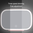 thumbnail image 4 of TIMIFIS Car Portable Makeup Mirror, Car Driver And Passenger Sunshade, Vanity Mirror, LED Light, Contact Control Makeup Mirror, High-definition Makeup Mirror -, 4 of 7