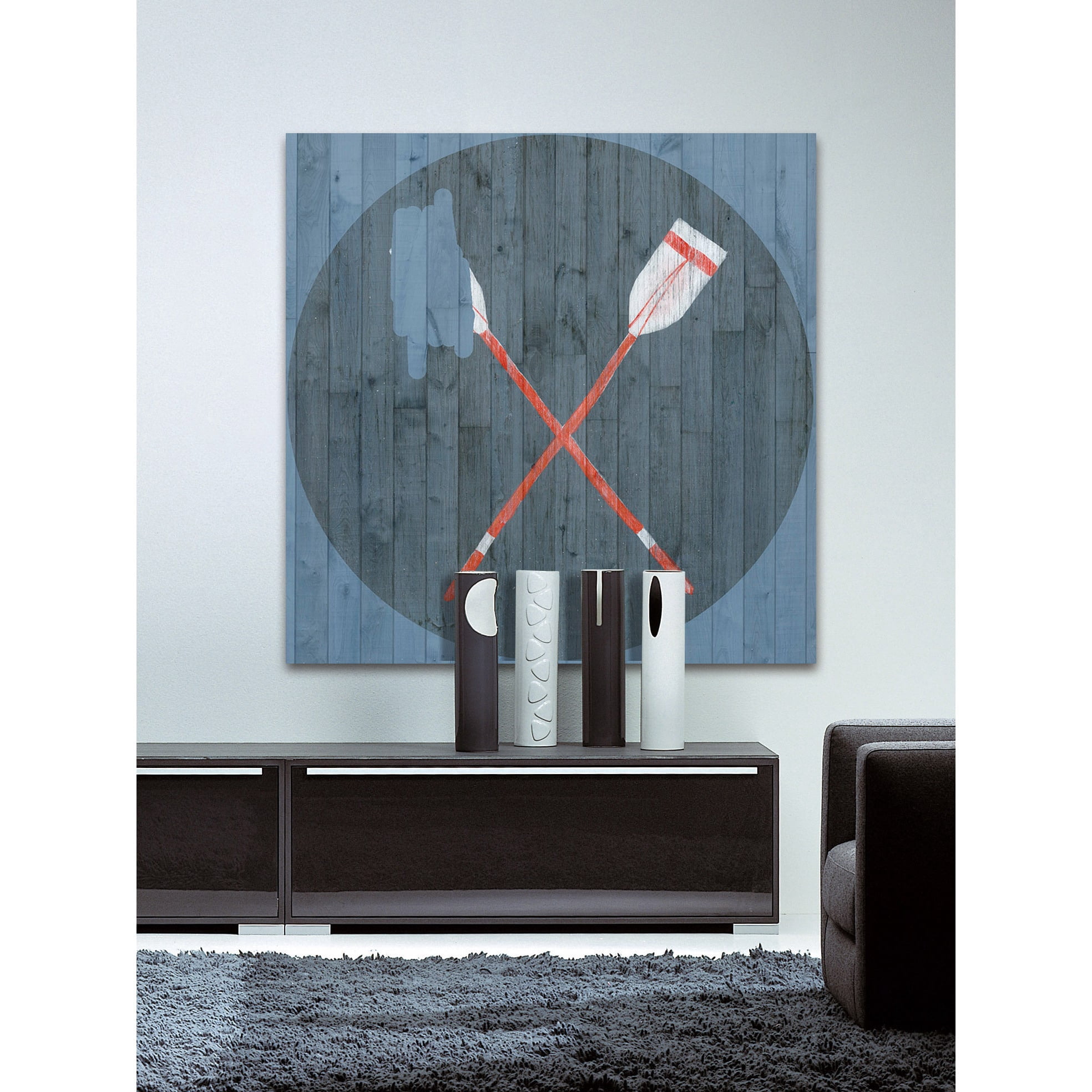 Marmont Hill "Crossed Oars II" Painting Print on Wrapped Canvas