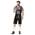 thumbnail image 5 of Wdgfv Lederhosen Men German Bavarian Oktoberfest Leather Trousers for Garden, 5 of 7