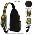 thumbnail image 4 of Sunflower with Inspirational Quote Sling Bag, Lightweight Durable Crossbody Backpack, Adjustable Strap, Multiple Compartments for Daily Commuting and Gym, 4 of 4